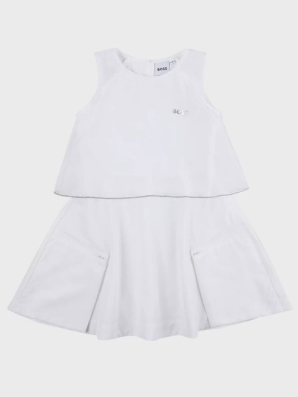 Boss sleeveless dress white girl's size 10